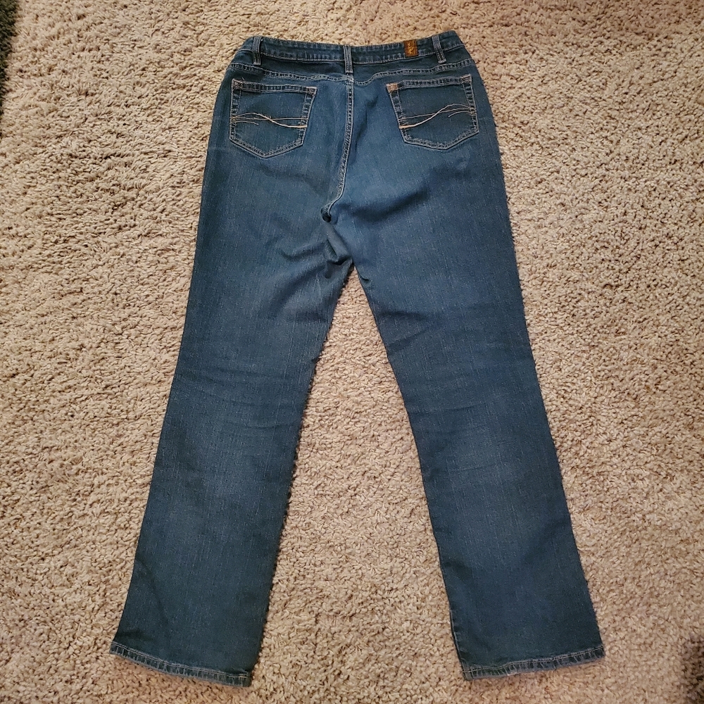 Wrangler Aura Women's Blue denim jeans regular rise size 14R